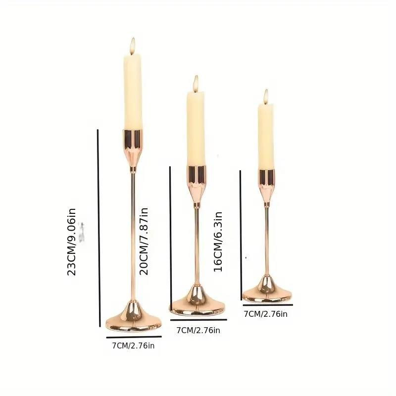 Набор подсвечников Leeseph 3шт серебро  MV021 Одеса - зображення 4