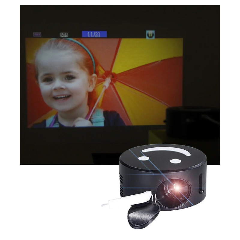 Детский портативный проектор Q2 Mini + трипод Херсон - зображення 8