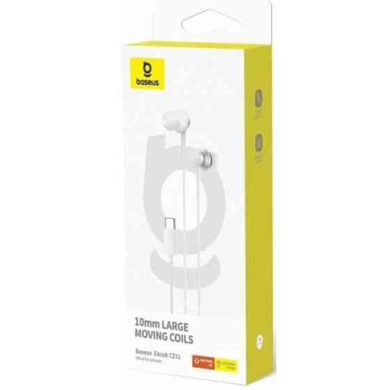 Навушники Baseus Encok CZ11 Type-C White (A00164300213-Z1) Харків