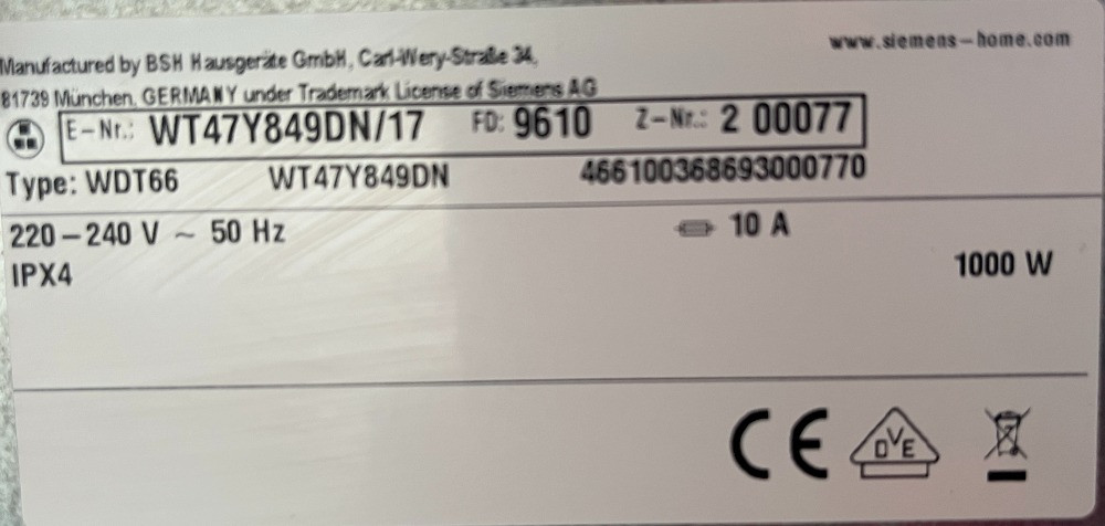 2017рік Сушка Siemens IQ800 Home Professional тепловий насос компресорна Бережани - зображення 5