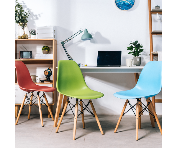 Стілець Тауер Вуд пластиковий блакитний Дніпро - зображення 2