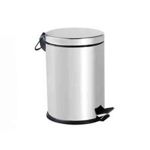 0102 Ведро из нержавеющей стали с педалью,5 л, глянец Київ
