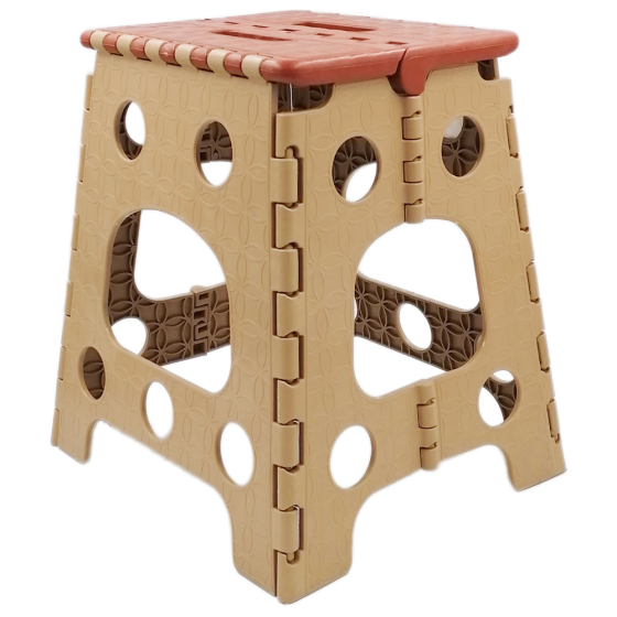 Табурет раскладной Planet 36 см коричнево-бежевый Киев