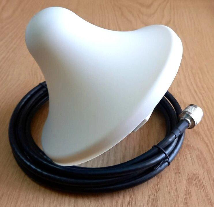 Антенна "грибок" 820-3890 МГц 2/5 дБ, до 100 Вт, кабель RG-6 3 м, N-male (штырь) Дніпро - зображення 4