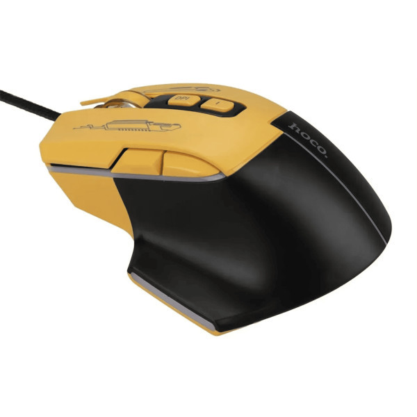 Мишка Hoco GM31 Overlord Luminous Black Yellow Харьков - изображение 4