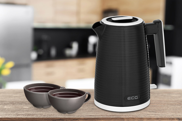 Электрочайник EСG RK 1751 Stripe 1.7 л черный Київ - зображення 9