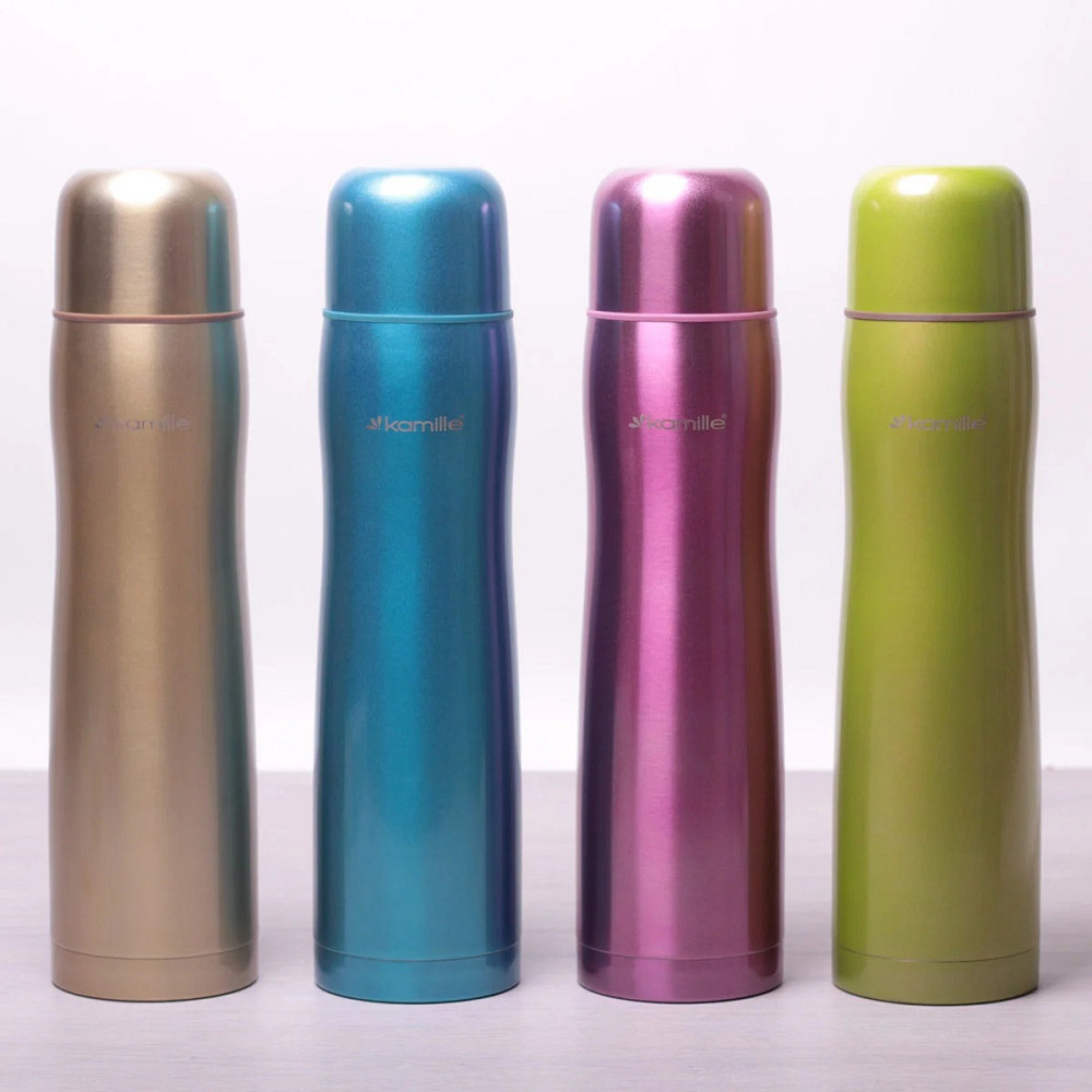 Термос Kamille на 1 л из нержавеющей стали (KM 2000A) Одесса - изображение 1