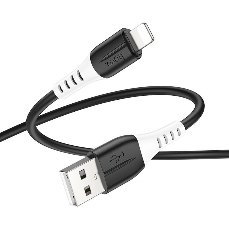 Дата кабель Hoco X82 Silicone USB to Lightning 2.4A (1m) Херсон - зображення 4