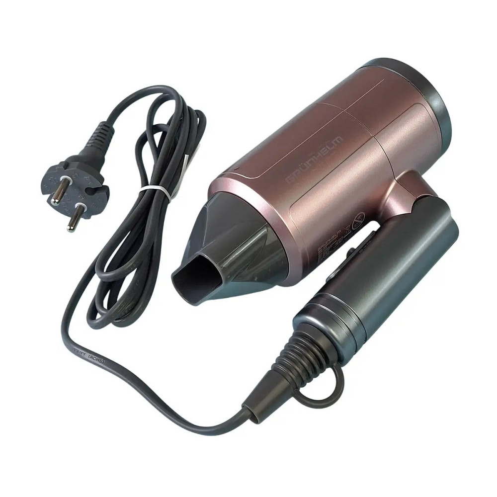 Фен Grunhelm GHD-573 1500 Вт серый Київ - зображення 2