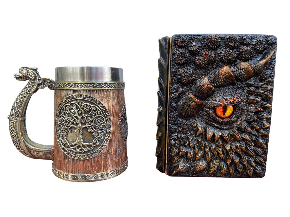 Подарочный набор Кружка 3 Викинг и Дракон и Блокнот 3 «Жар Сердца Дракона» Київ - зображення 1