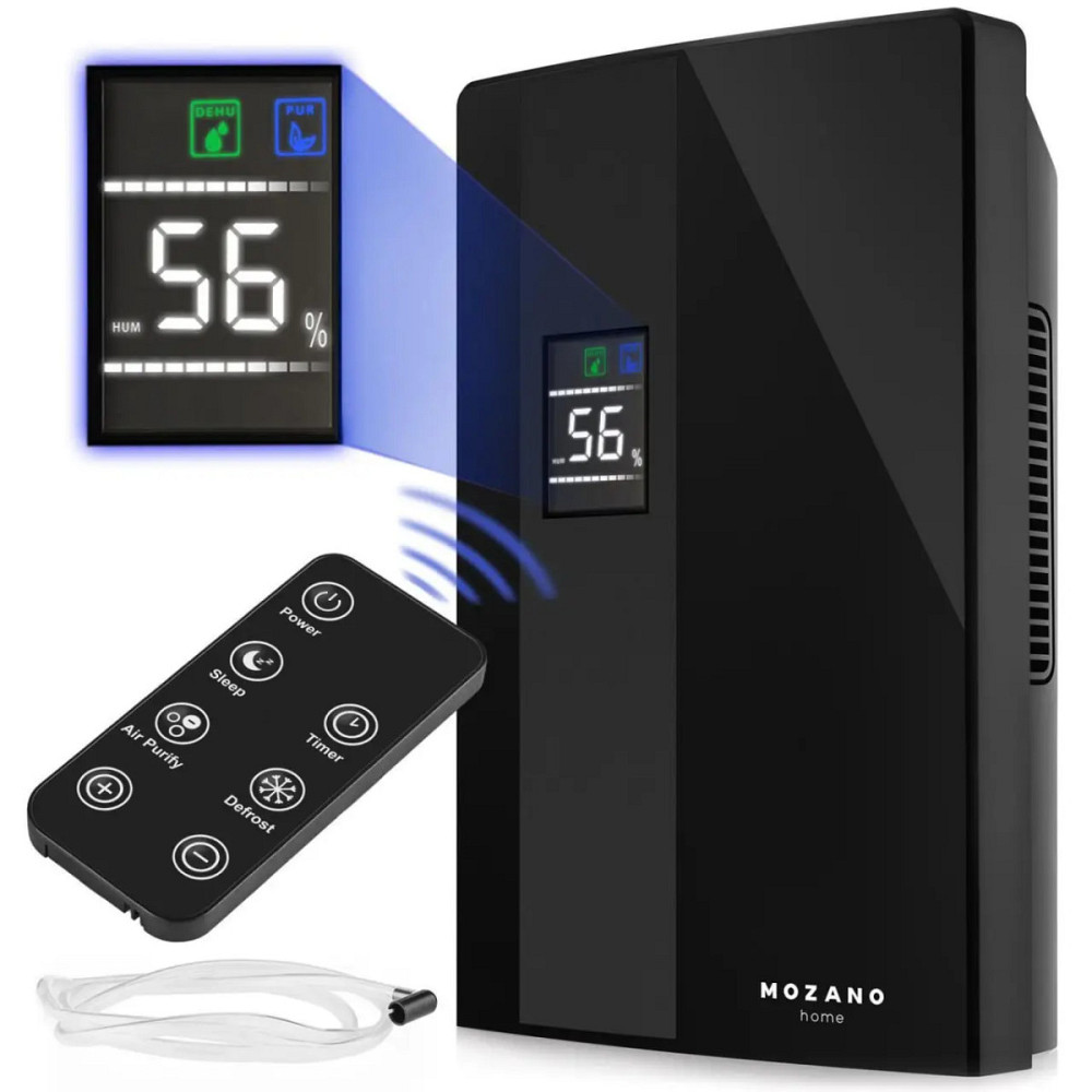 Воздухоосушитель Mozano Dry Сomfort AGD-OSU-POW-1СZARNY 90 Вт 2200 мл черный Київ - зображення 1