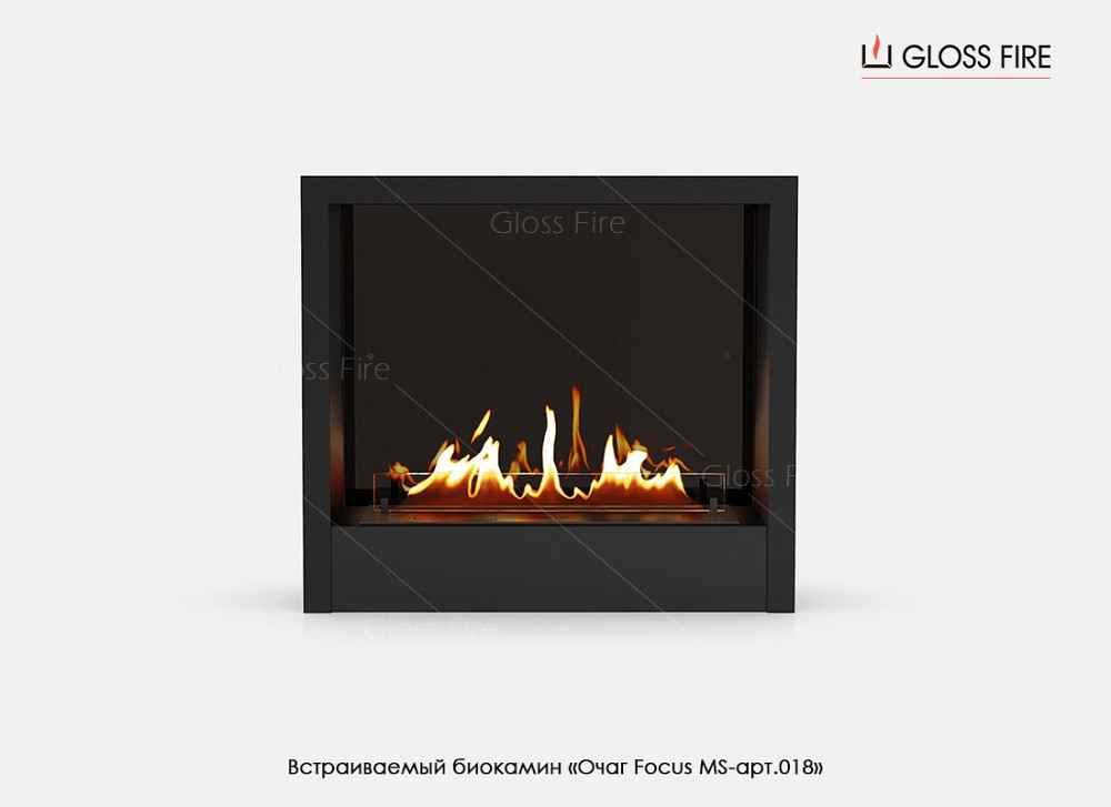 Вбудований біокамін «Очаг 1000 MS-арт.018» Gloss Fire Харків - зображення 3