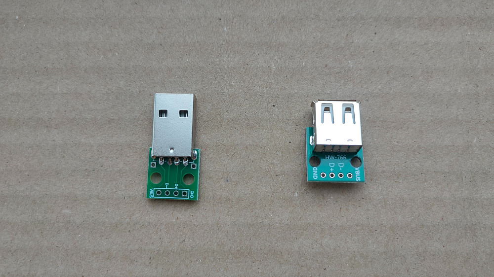 Разъем USB типа Б (папа) и Разъем USB типа A (мама) на плате Борисполь - изображение 7