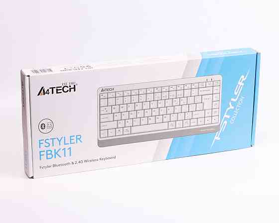 Клавиатура беспроводная A4Tech Fstyler FBK11(White) белая Киев
