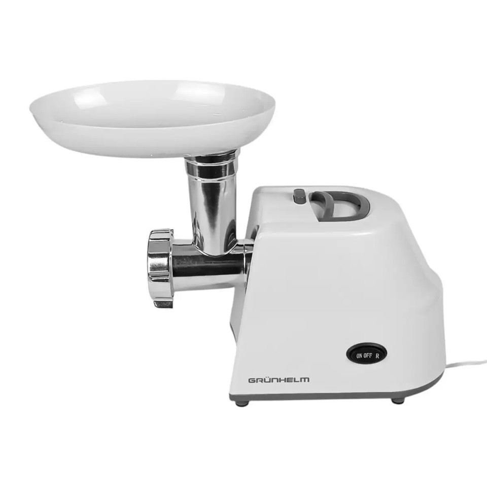 Мясорубка электрическая Grunhelm AMG145W 1400 Вт белая Київ - зображення 2