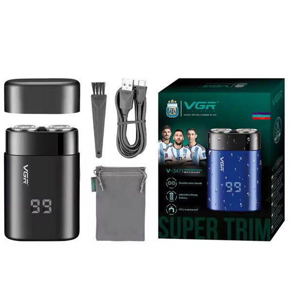 Электробритва VGR V-347 BLACK черная Київ - зображення 1