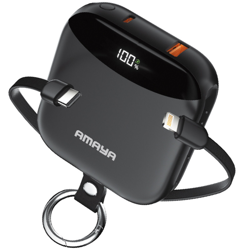 Уценка Портативное ЗУ Power Bank Amaya F150 22.5W with display and cable 10000 mAh Херсон - зображення 1