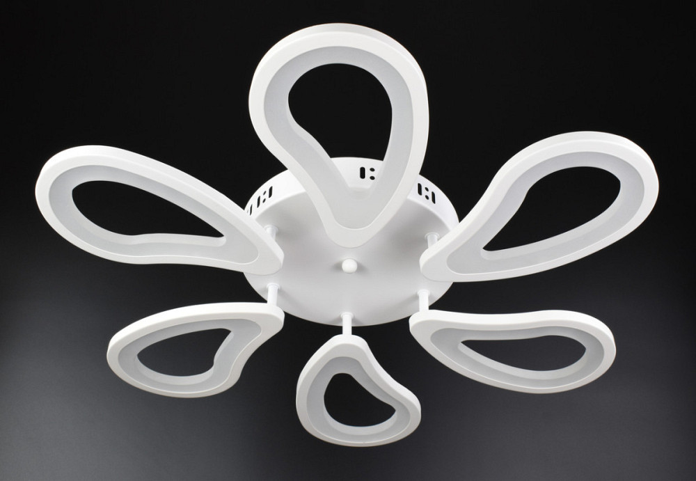 Люстра стельова LED з пультом A2296/6-wh Білий 8х61х61 см. Київ - зображення 1