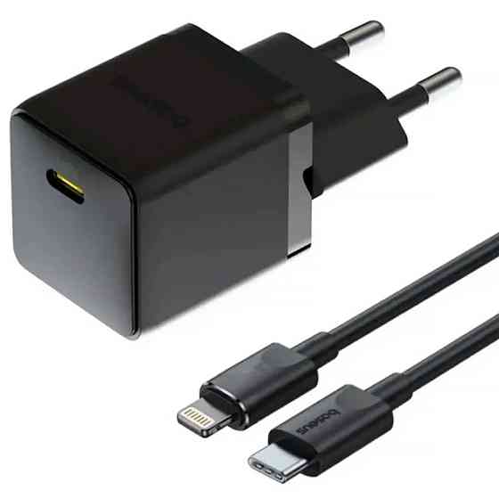 СЗУ Baseus Palm Fast Charger 20W (1USB-C) + кабель Type-C to Lightning (E01164) Херсон