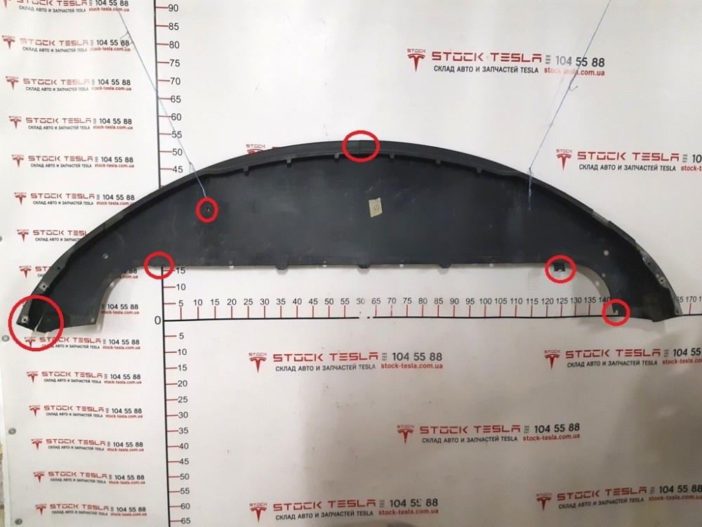 Накладка бампера переднего нижняя (губа) с повреждением Tesla model S 6008160-00-D Київ - зображення 1