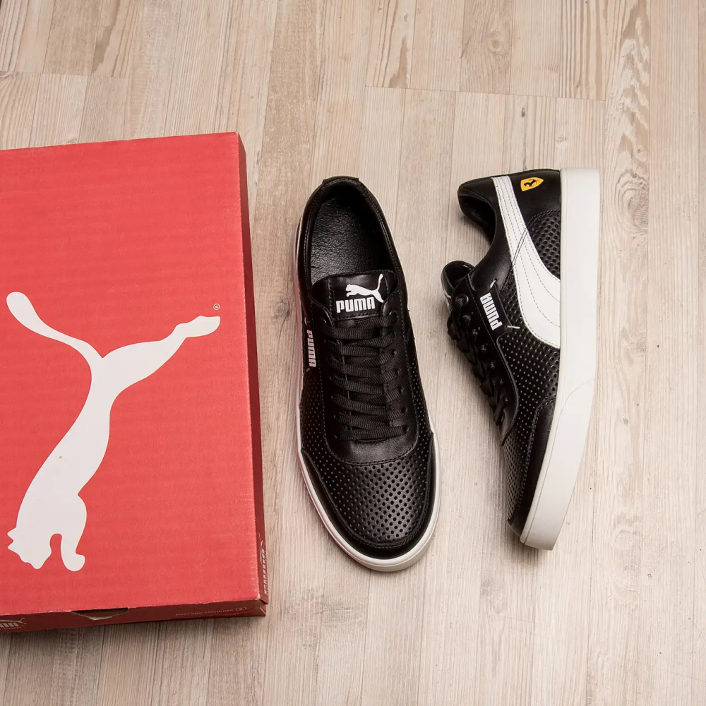 Чоловічі літні шкіряні кеди Pm FERRARI перфорація Київ - зображення 10