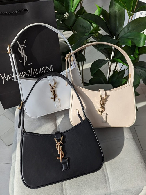 Сумка на плече жіноча чорна Yves Saint-Laurent клатч маленька Люксова кроссбоді AN131 Київ - зображення 2