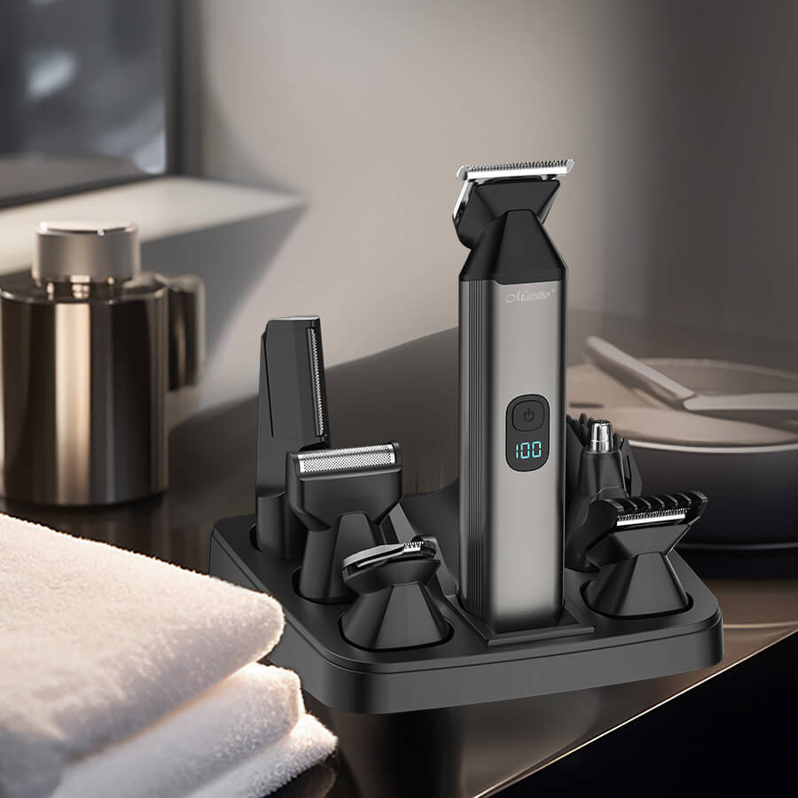 Машинка для стрижки аккумуляторная Maestro MR-661 800 мАч черная Киев - изображение 2