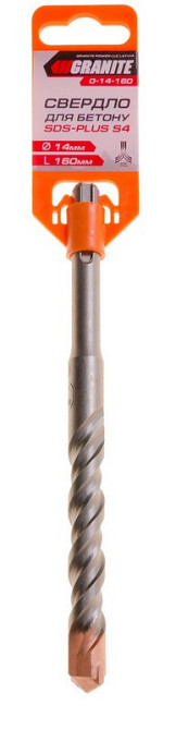 Сверло для бетона GRANITE SDS-PLUS S4 14х160 мм 0-14-160 Харьков - изображение 2