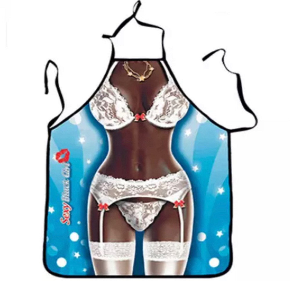 Фартух із приколом Леді афро в білизні 5579 71х54,5х0,2 см Киев - изображение 1