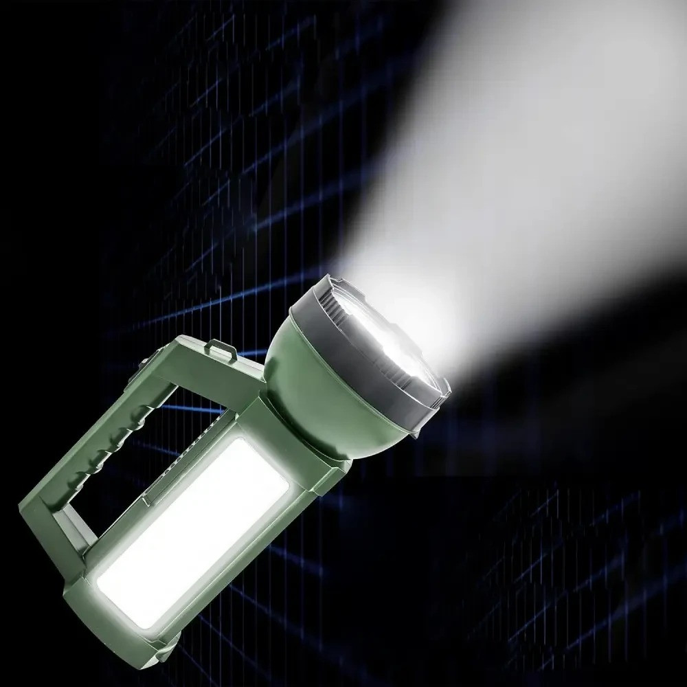 Фонарь аккумуляторный DP с боковым светом / Ручной кемпинговый фонарик / Фонарь на аккумуляторе Одеса - зображення 3