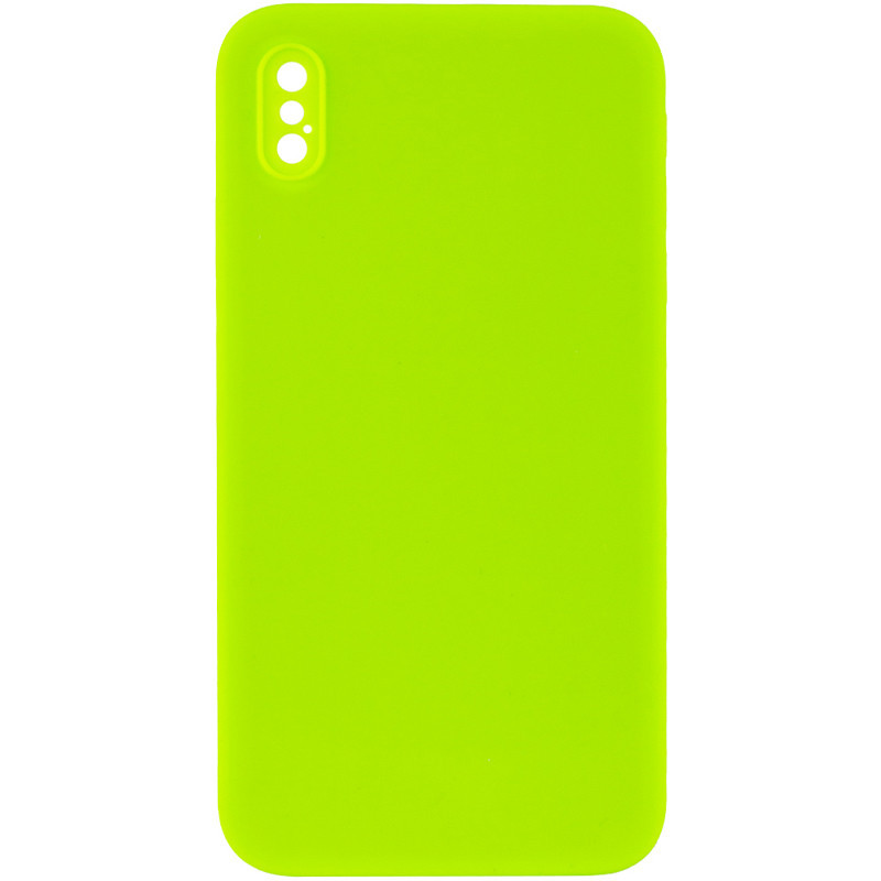 Чехол Silicone Case Square Full Camera Protective (AA) NOLOGO для Apple iPhone X / XS (5.8") Херсон - зображення 1