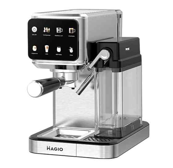 Кофеварка эспрессо MAGIO MG-455 1350 Вт серебристая Київ