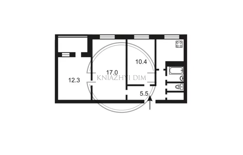 Продаж 3 км. кв. 5/9 Лісовий масив проспект Лісовий,18 код 21146332 Київ - зображення 1