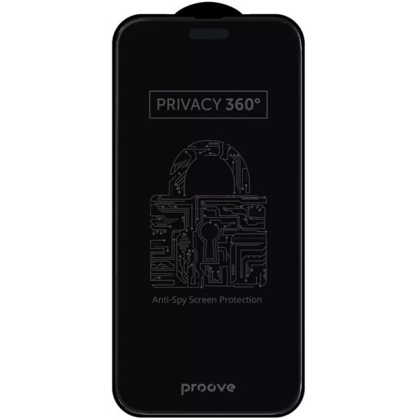 Захисне скло Proove Privacy 360 для iPhone 17 Pro Max Black (PGP360I17PM1) Харків - зображення 1
