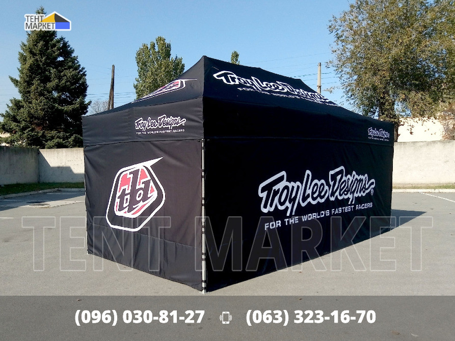 Шатри з брендуванням, рекламні та промо палатки, намети з друком логотипів виготовлення пошиття Запоріжжя - зображення 11