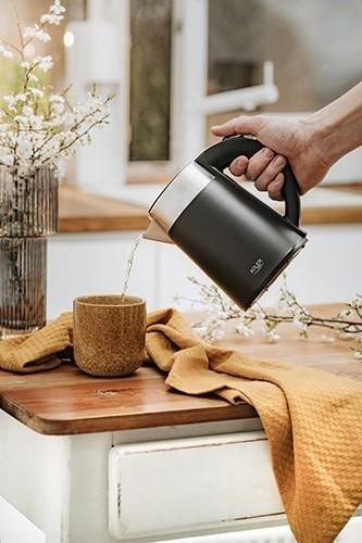 Электрочайник Adler AD-1372-blaСk 0.6 л черный Київ - зображення 7