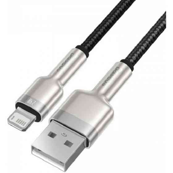 Кабель Baseus Cafule Metal Data Type-C to Lightning PD 20W 0.25m Black (CATLJK-01) Харків