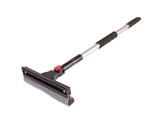 Водосгон двухсторонний MASTERTOOL резина/поролон 250 мм 740-1070 мм с телескопической ручкой поворот Харків