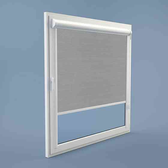 Рулонна штора Rolets Льон 2-7389-500 50x170 см закритого типу Срібна Киев