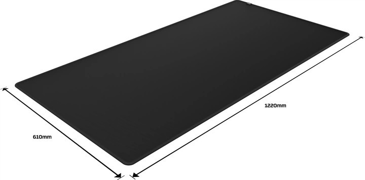 Игровая поверхность для мыши и клавиатуры HyperX Pulsefire Mat 2XL 4Z7X6AA 122х61 см черная Киев - изображение 5