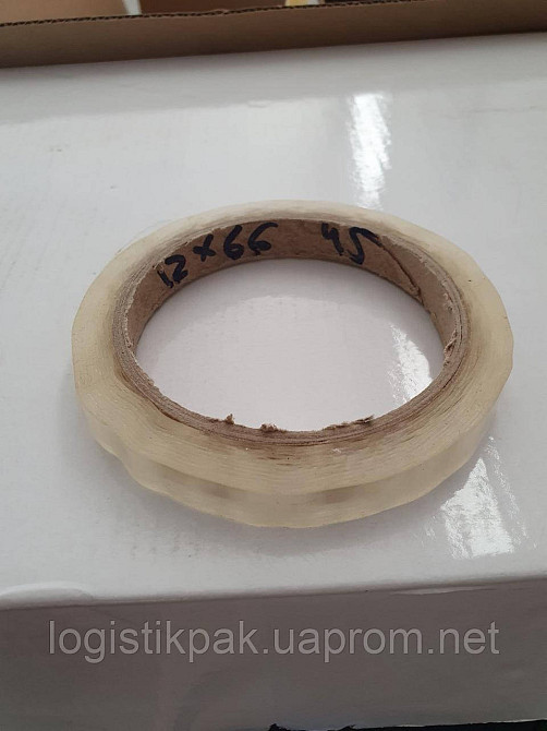 Лента-скотч клипсаторная 12x66x50|прозрачная Харьков - изображение 3