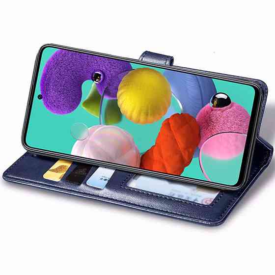 Кожаный чехол-книжка GETMAN Gallant (PU) для Samsung Galaxy A51 Херсон