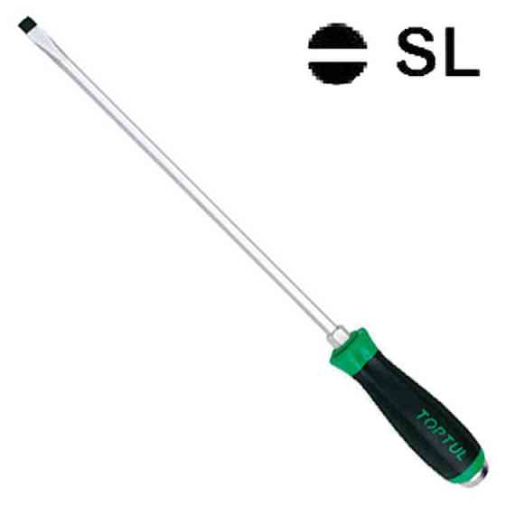 Отвертка ударная под ключ шлицевая TOPTUL 10x300 FALB1030 Харьков