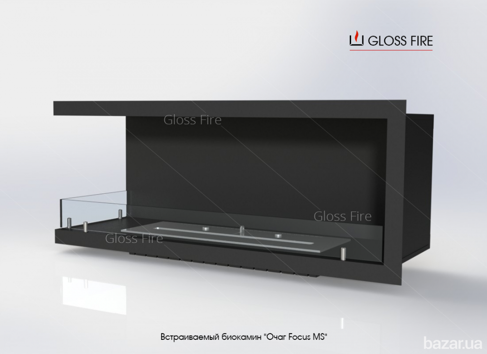 Вбудований біокамін «Очаг 1000 MS-арт.006» Gloss Fire Харьков - изображение 3