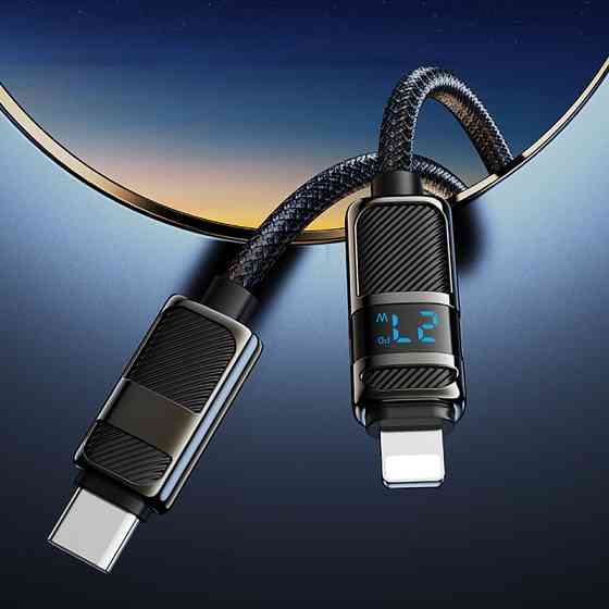 Уценка Дата кабель Hoco U137 Line with display Type-C to Lightning 27W (1.2m) Херсон
