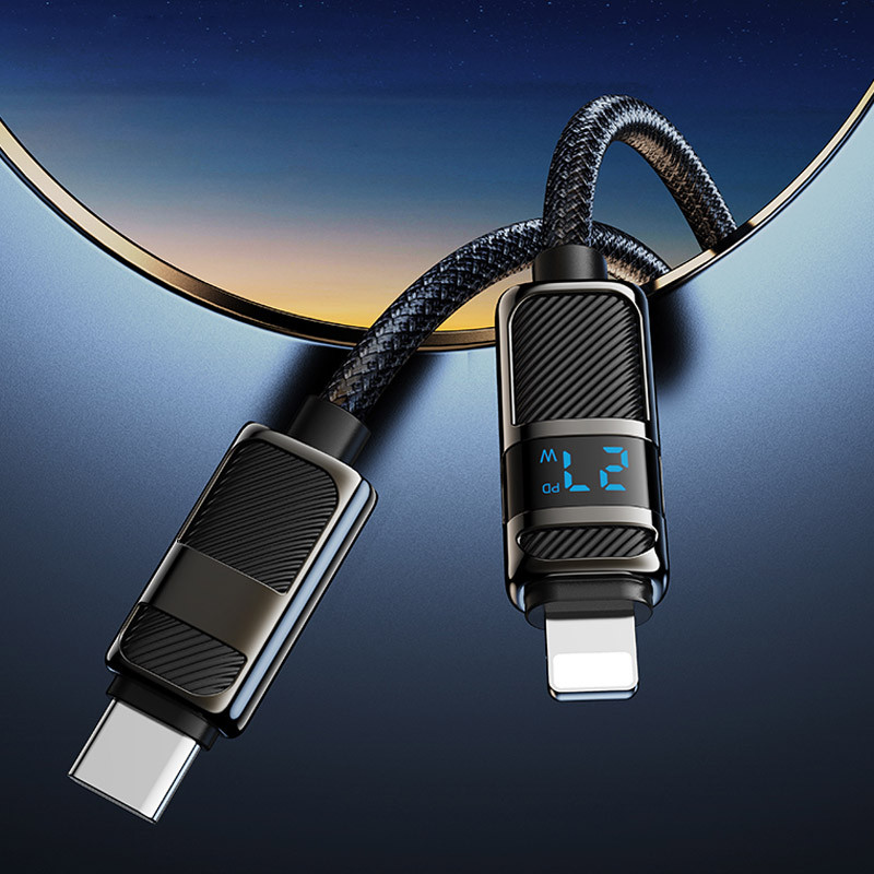 Уценка Дата кабель Hoco U137 Line with display Type-C to Lightning 27W (1.2m) Херсон - зображення 6