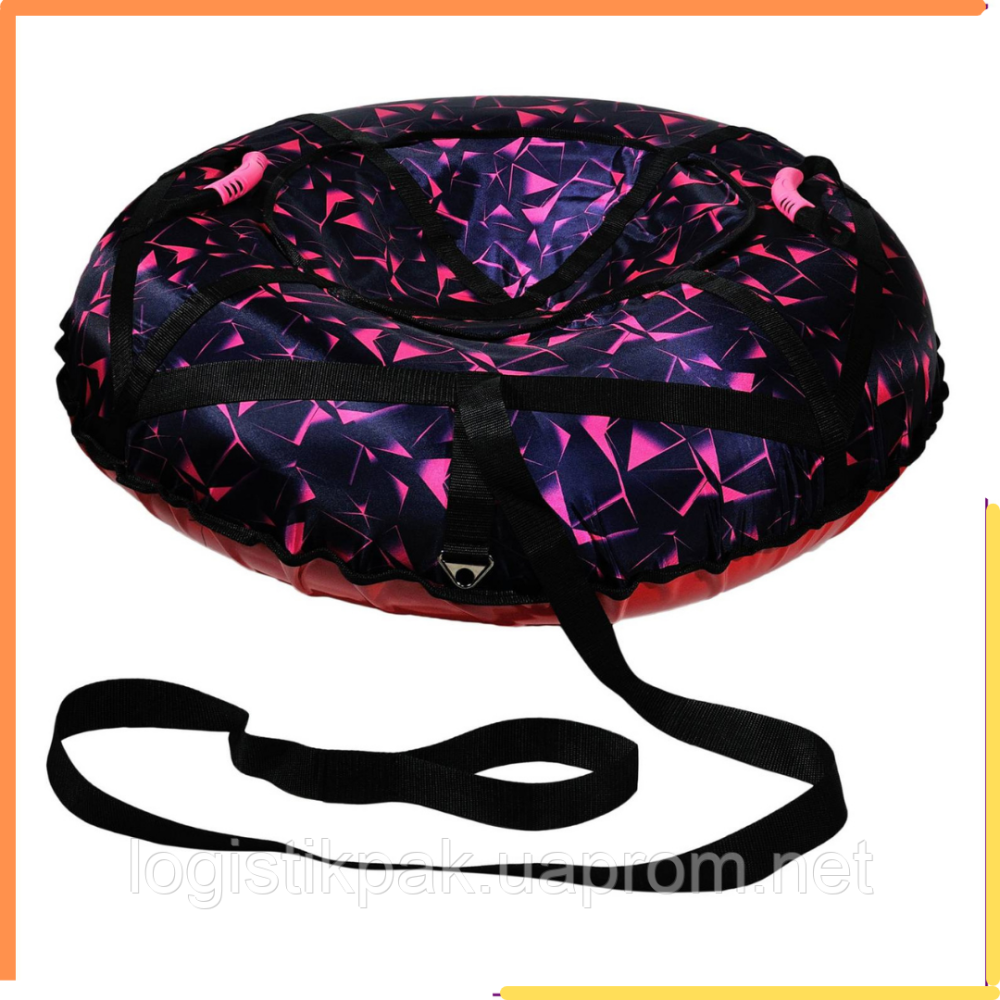 Тюбинг-санки "Розовый лед" 100 см Оксфорд Харьков - изображение 10