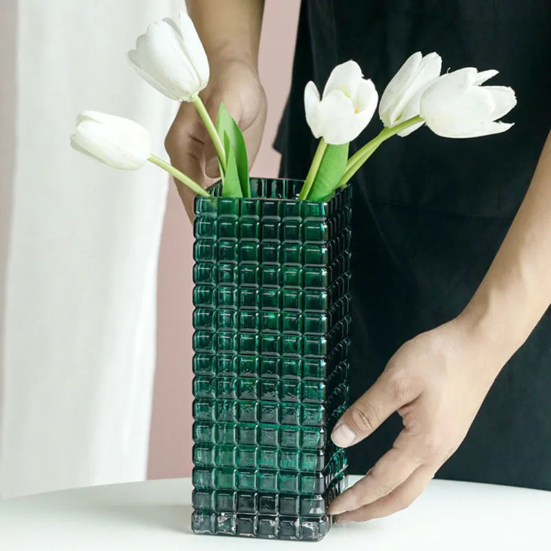 Ваза для квітів 14200 25х10 см зелена Киев - изображение 1