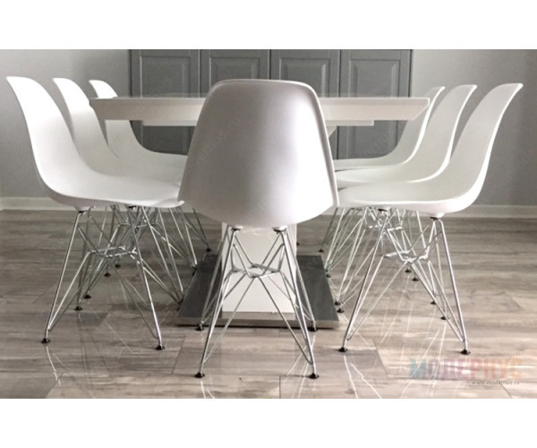 Стілець Тауер ніжки метал пластик білий Дніпро - зображення 5