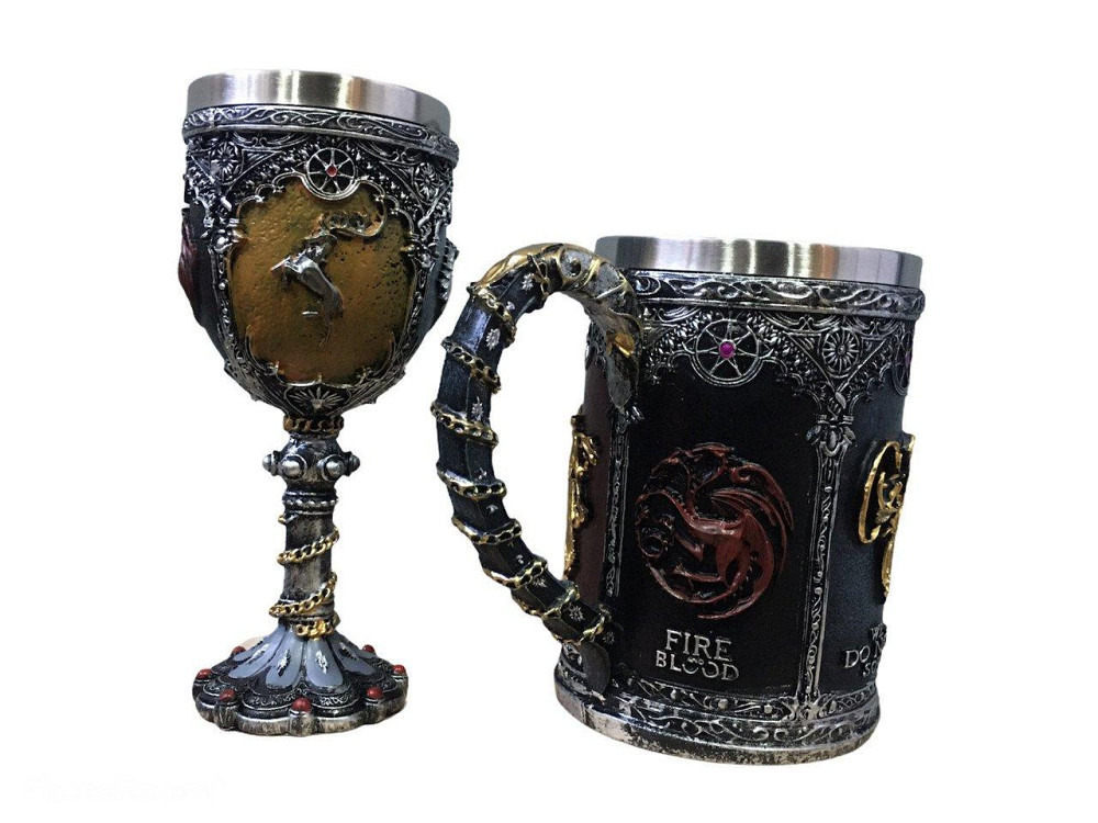 Подарочный набор Чашка Бокал 3 Игра Престолов Бафомет Подарок Київ - зображення 3